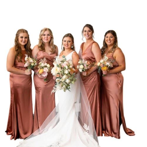 copper and terracotta bridal 