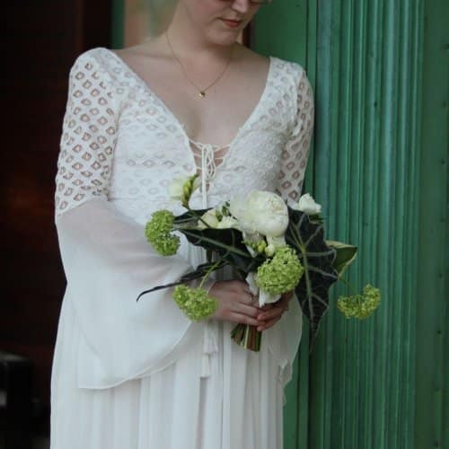 Wedding.contemporary. alocasia