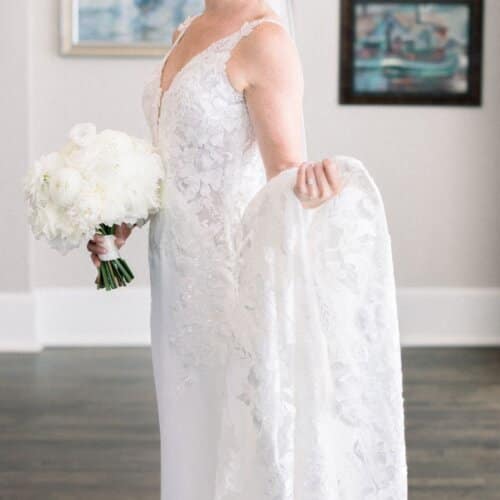 White bridal no greens