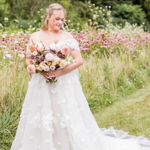 Wildflower outdoor wedding hartland