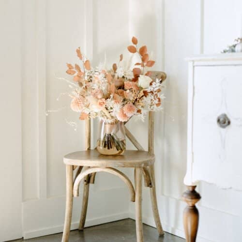Bridal bouquet fall terracotta