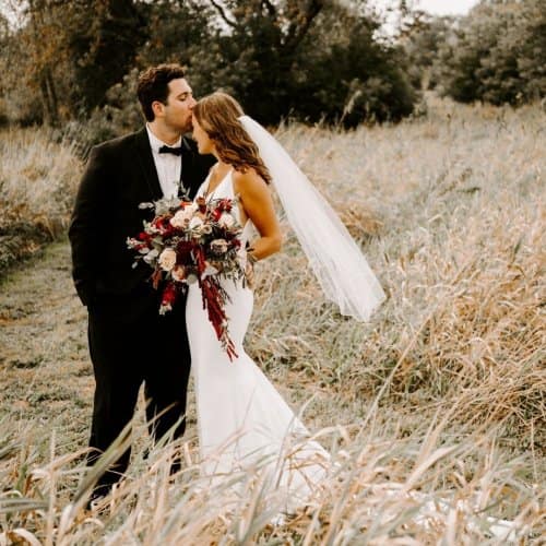 Wedding Burgundy Fete of wales